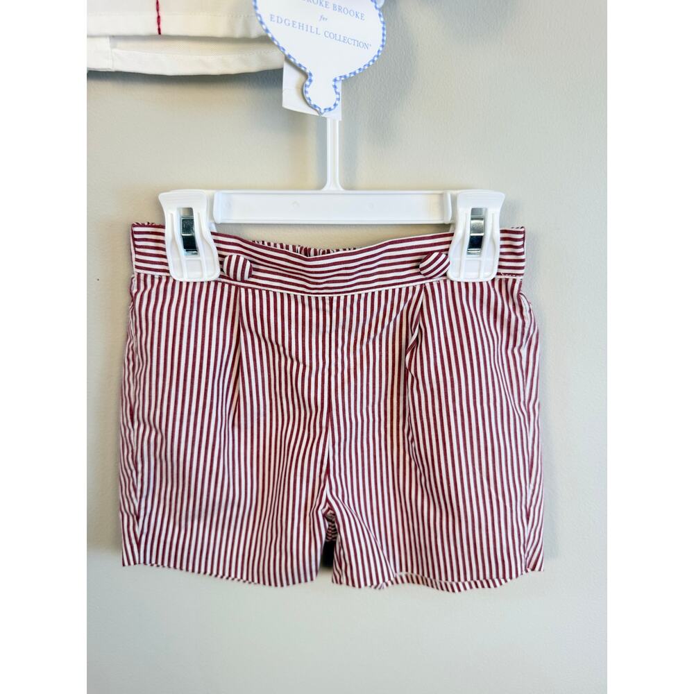NWT Edgehill Collection boys set red white $62 - Picture 5 of 9